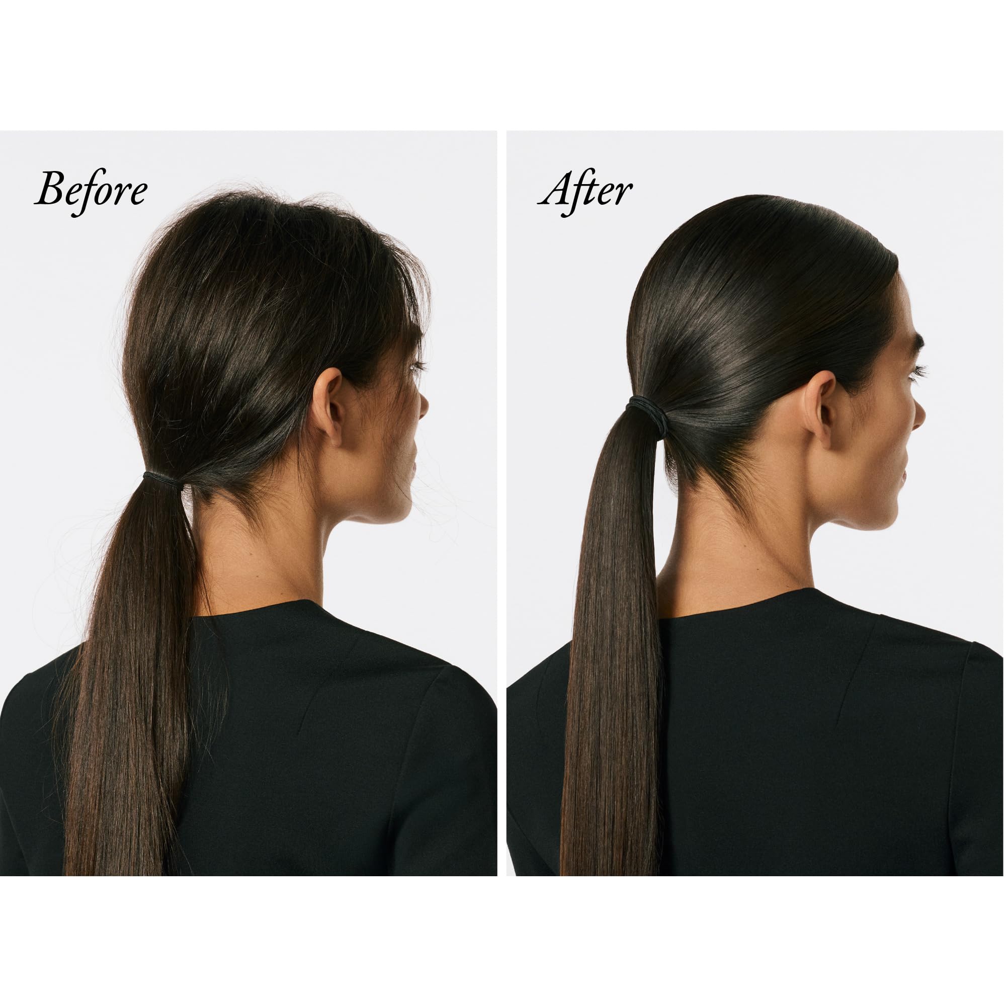 Oribe Supershine smoothing an elegant updo for frizz-free, glossy styling