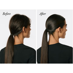 Oribe Supershine smoothing an elegant updo for frizz-free, glossy styling