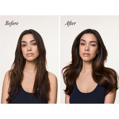 ORIBE shampoo texture on hand demonstrating gentle lather benefits
