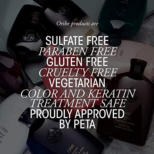 ORIBE Dry Texturizing Spray used at roots showing volume boost and oil-absorbing benefit