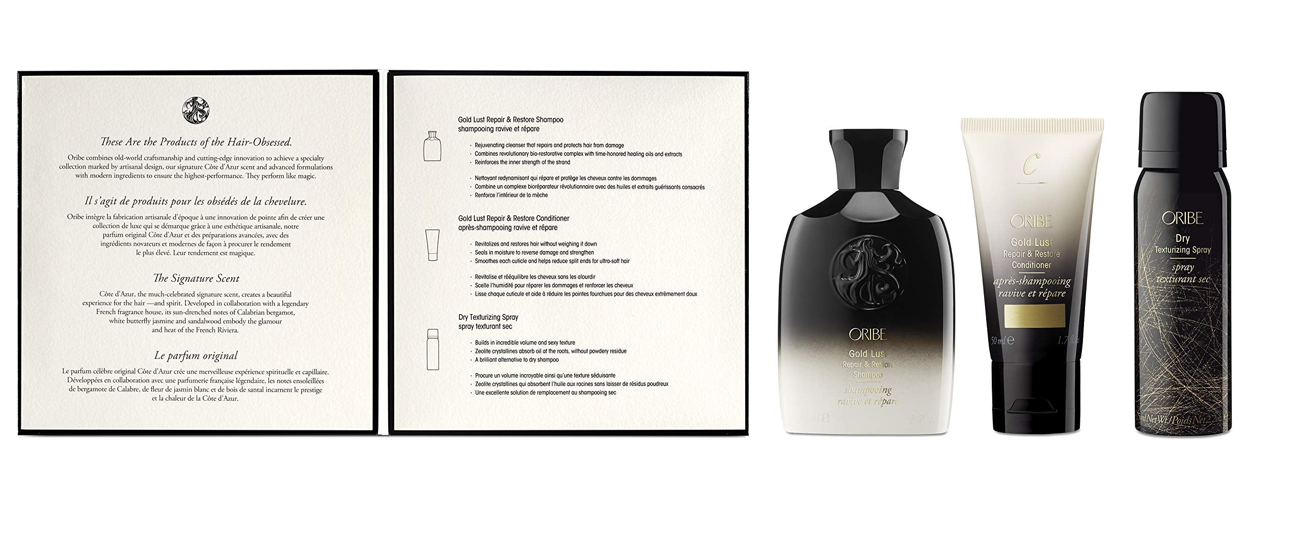 ORIBE travel sizes compared in hand demonstrating compact scale and TSA-friendly benefit