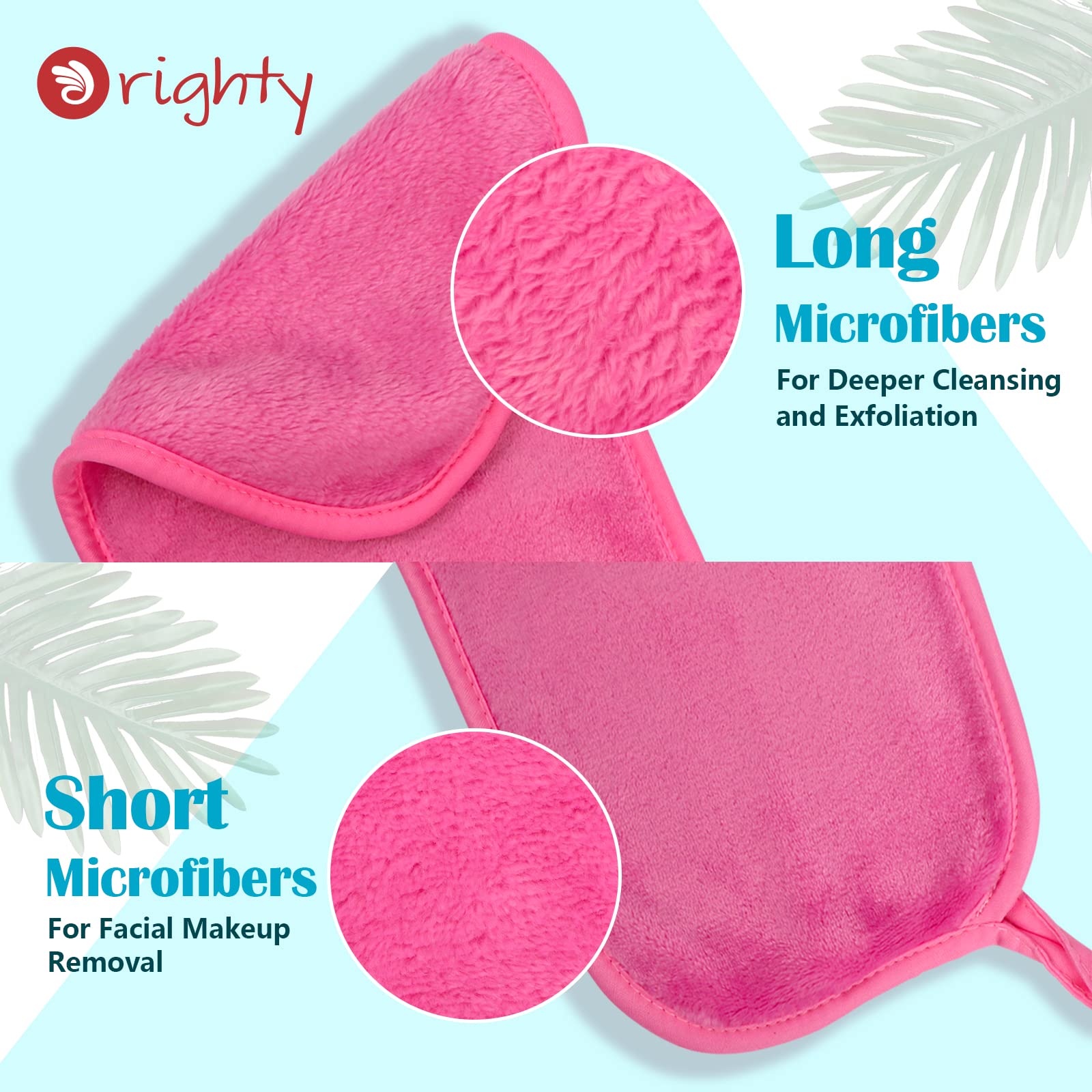 Orighty cloth in use removing makeup with water for quick, gentle cleansing