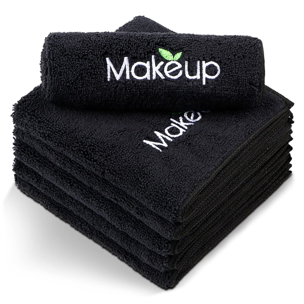 Orighty front pack of black towels showing compact travel-friendly design and durability