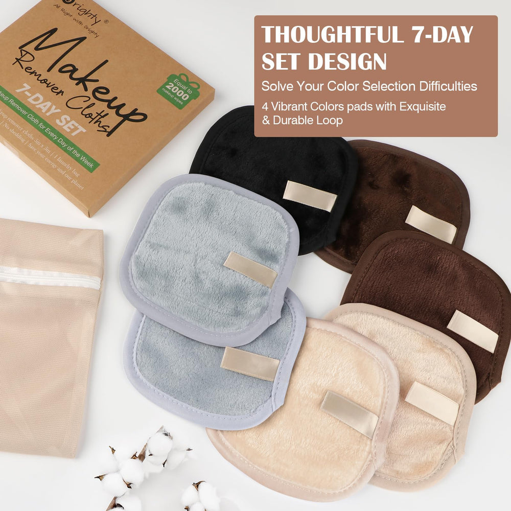 Orighty cloth removing eye makeup with water to demonstrate effective, gentle cleansing
