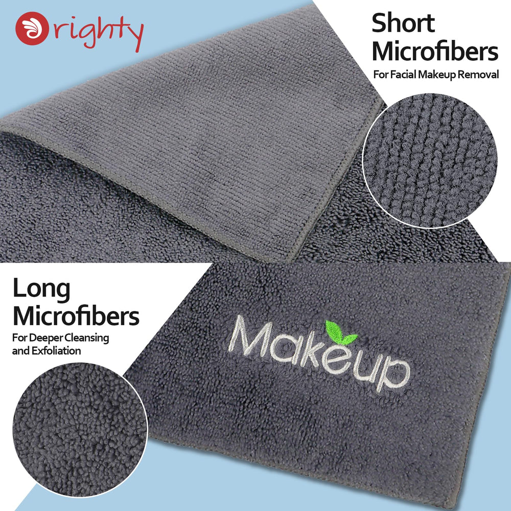 Orighty towel removing eye makeup gently to protect delicate skin