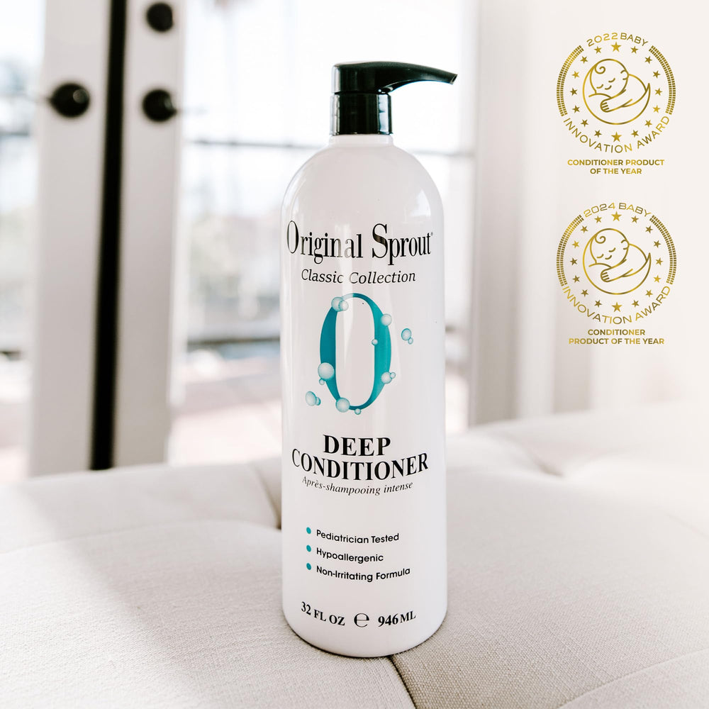 Original Sprout creamy conditioner texture highlighting nourishing feel