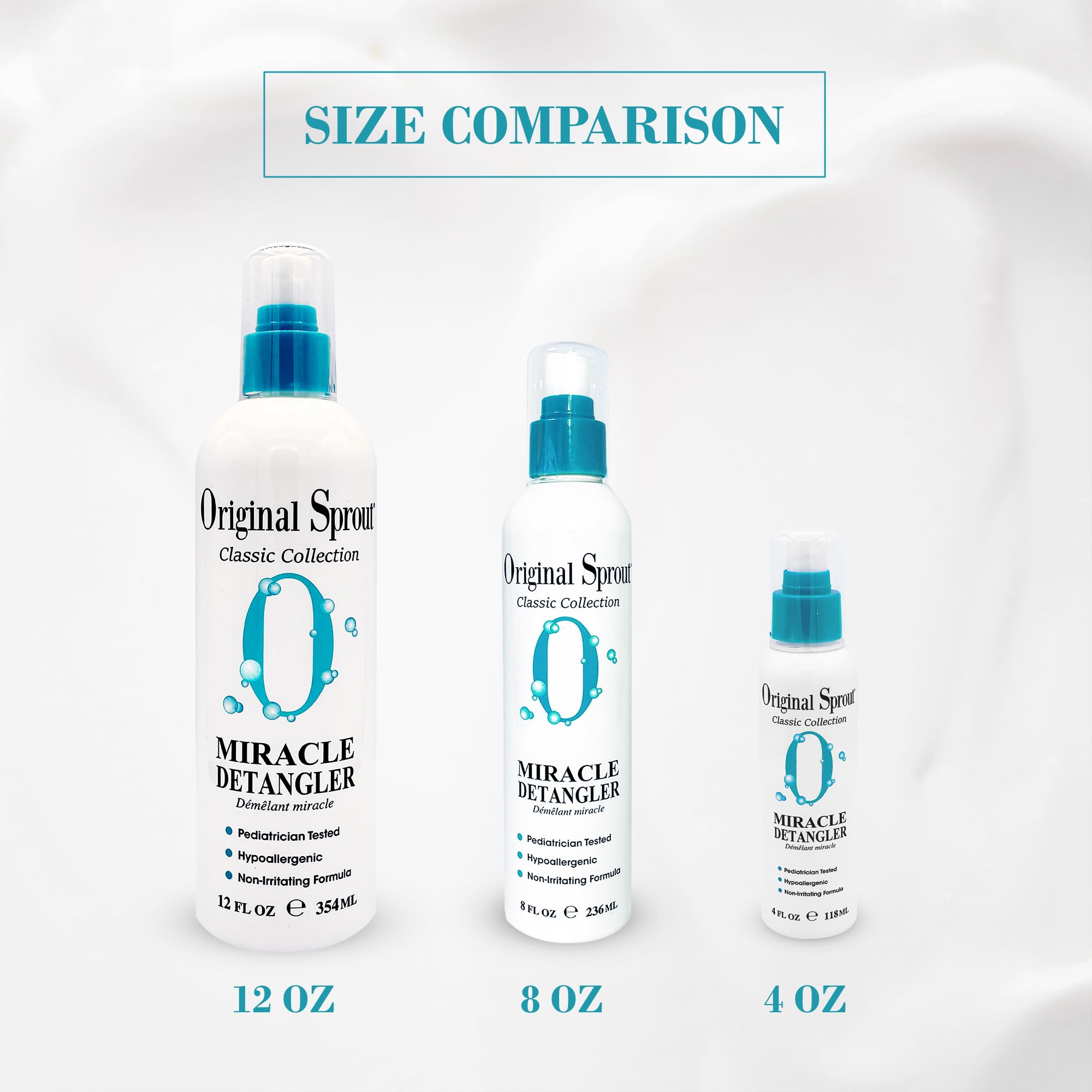 Original Sprout bottle beside a ruler showing compact 4 oz travel-friendly size