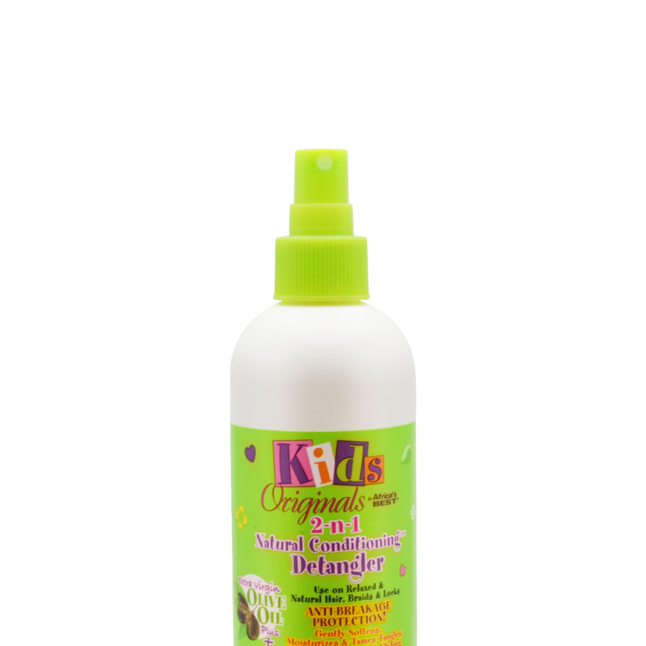 Originals by Africa's Best detangler in use while combing a child's hair reducing breakage