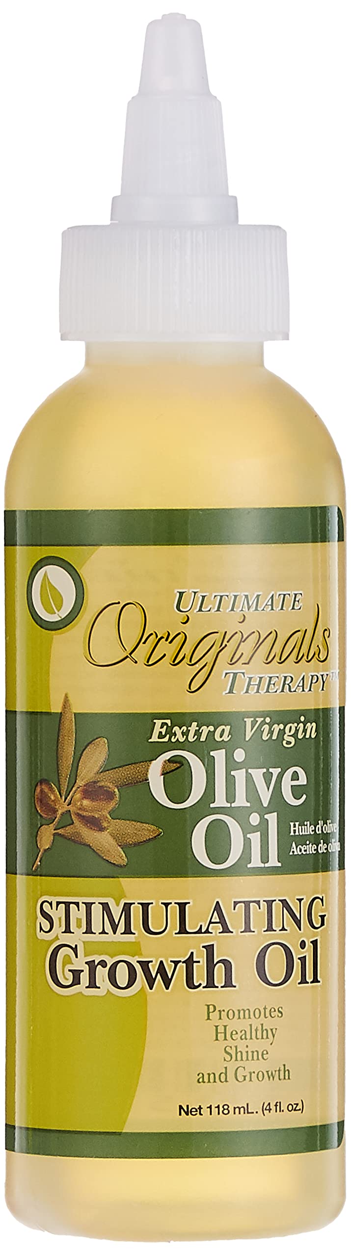 Originals by Africa's Best front bottle shot showing compact 4oz and moisturizing benefits
