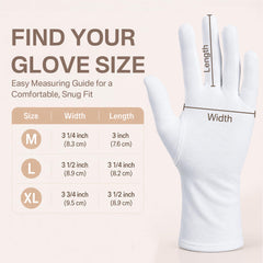 Originbuty gloves beside ruler showing XL dimensions for better fitting hands