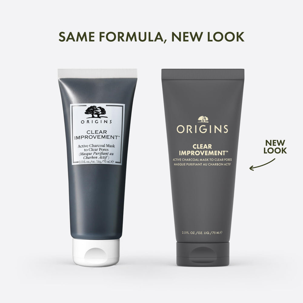 Origins charcoal mask texture close-up highlighting smooth consistency benefit