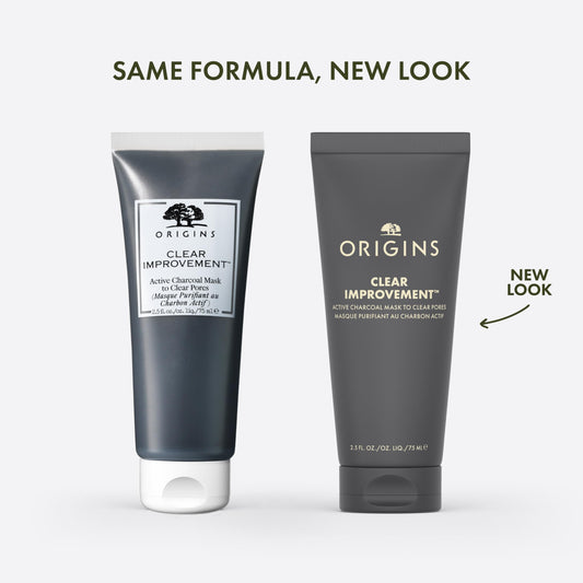 Origins charcoal mask texture close-up highlighting smooth consistency benefit
