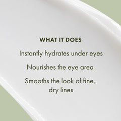 Origins Eye Doctor in-use application using ring finger to demonstrate gentle patting benefit
