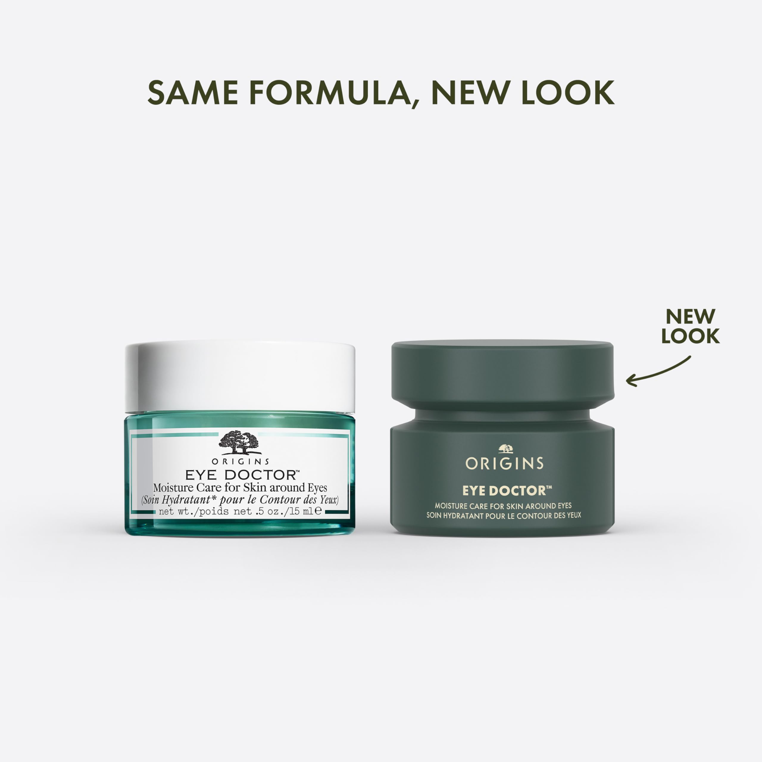 Origins Eye Doctor cream texture close-up showing smooth hydration for fine lines