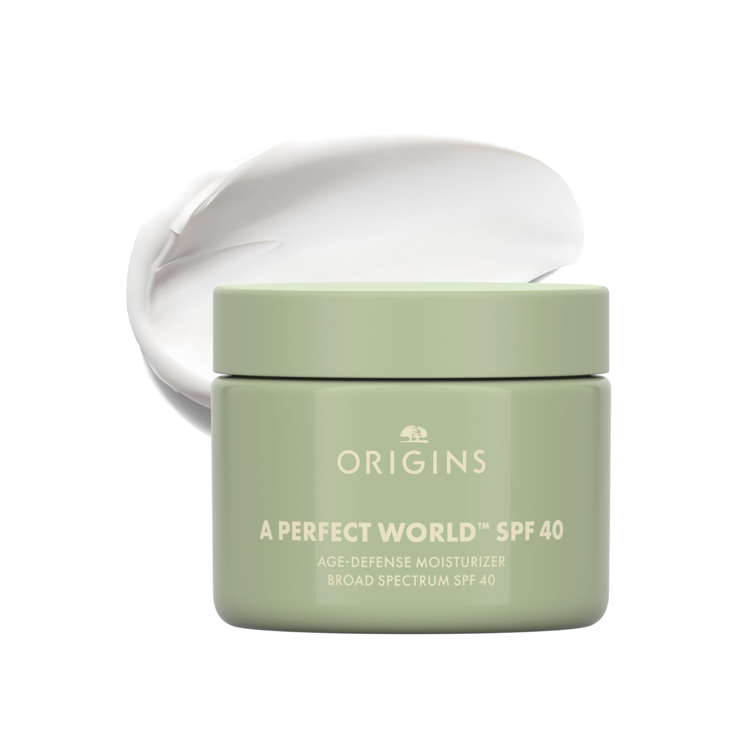 Origins jar front packaging showing SPF and benefits for daily protection