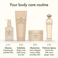 Origins cream placed in a bathroom setting suggesting daily routine use