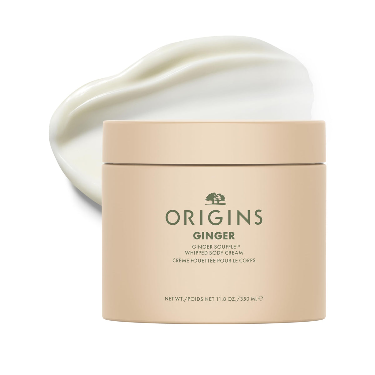 Origins jar front view showing label and jumbo size benefits
