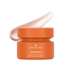 Origins GinZing cool jar front view showing compact travel-friendly packaging and brightening benefit