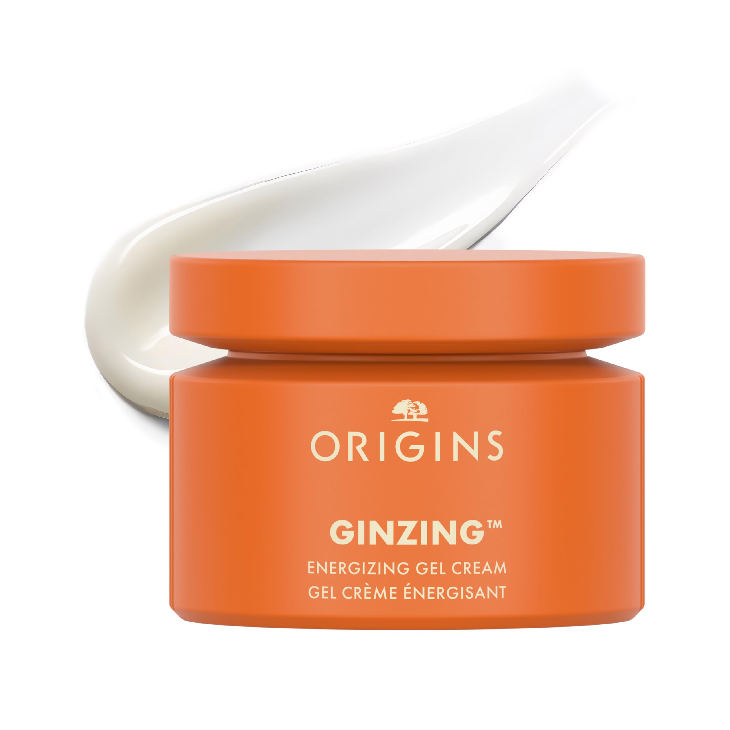 Origins GinZing front jar showing product and brightening benefit