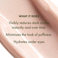 Origins GinZing open jar top view revealing cool-toned formula and easy fingertip application
