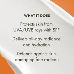 Origins GinZing dispensing cream from tube illustrating easy application