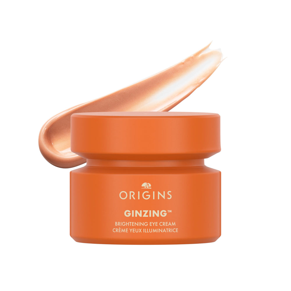 Origins GinZing warm front jar showing compact travel-friendly packaging and brand