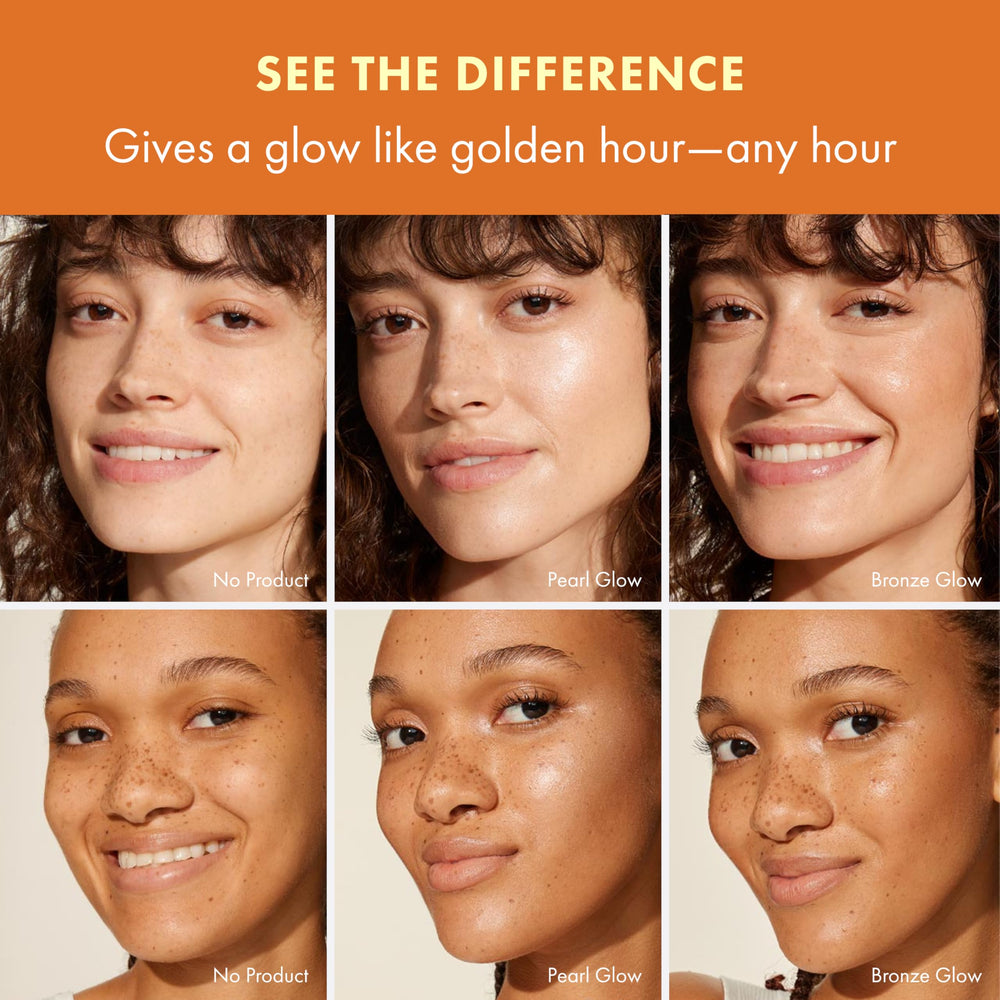 Origins GinZing applied on hand demonstrating dewy, instant radiance