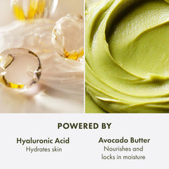 Origins model applying mask at night for overnight moisture