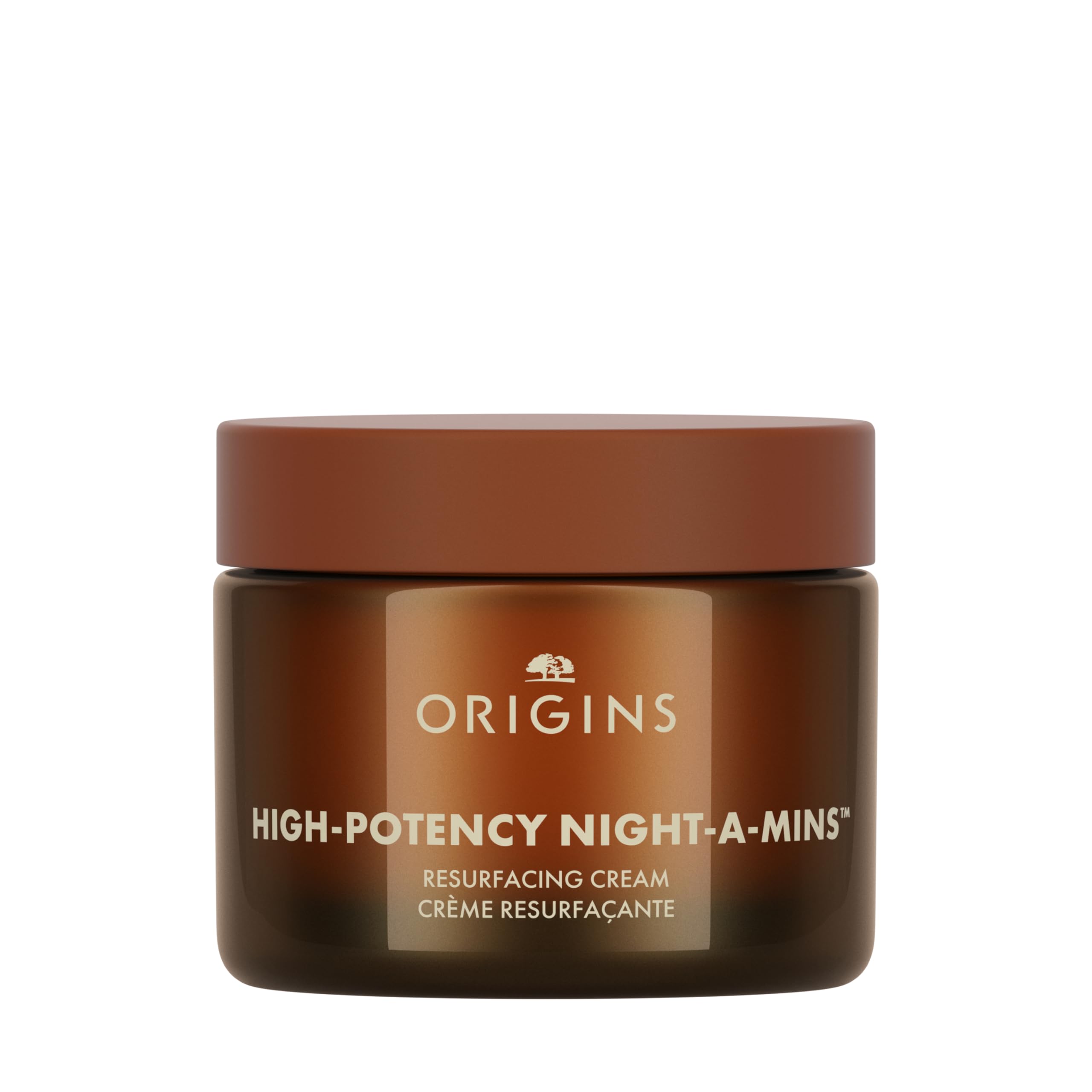Origins jar front label showing product and benefits