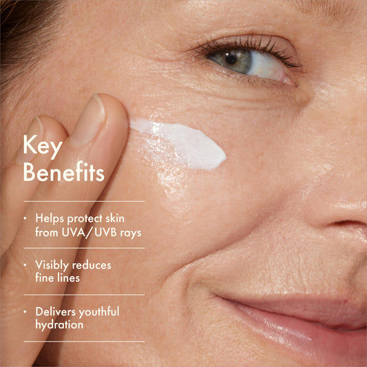 Origins Plantscription open jar texture revealing creamy hydration benefit