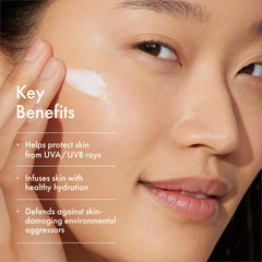 Origins close-up cream texture highlighting lightweight absorption benefit