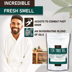 ORISO feet after soak showing softened calluses and smoother skin
