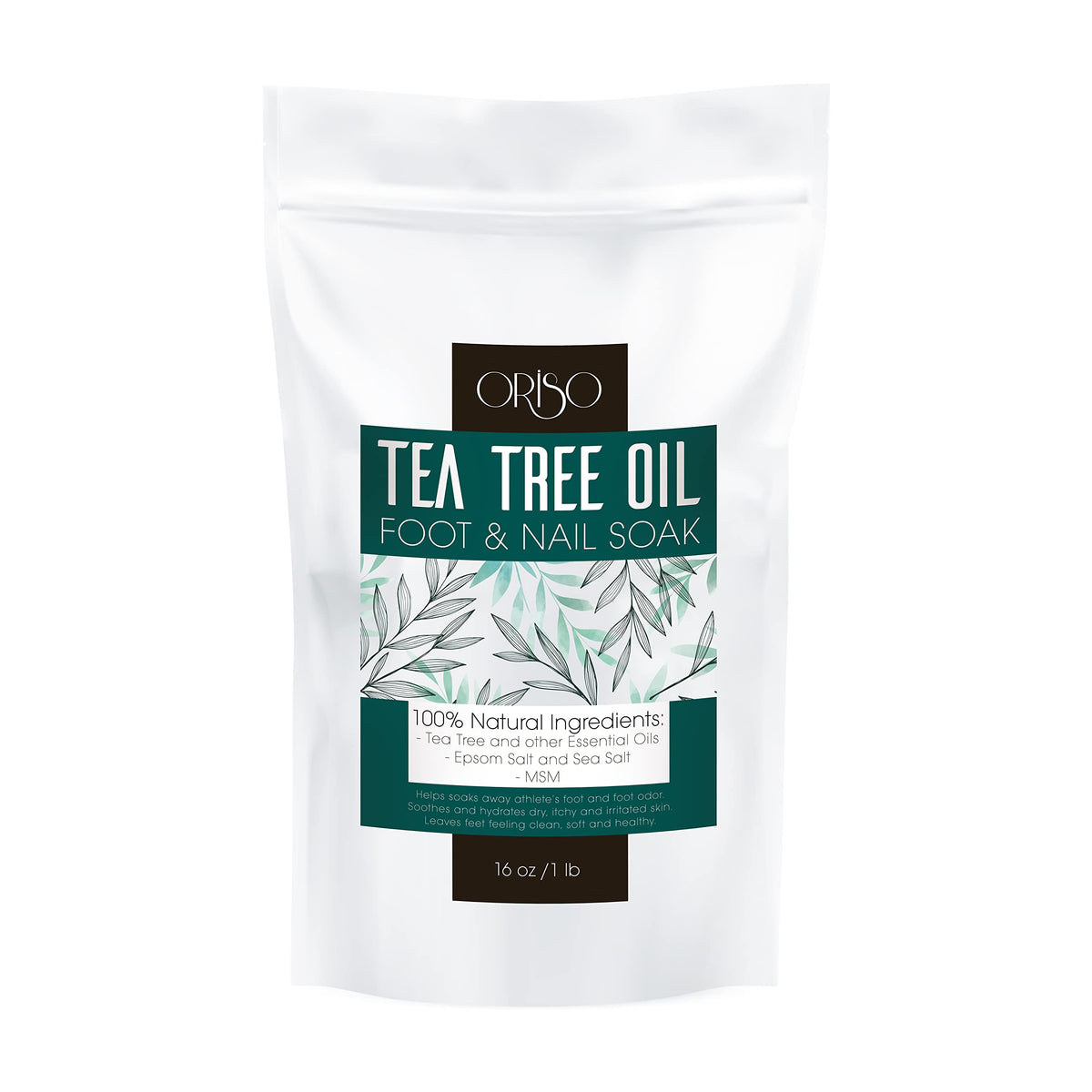 ORISO jar front label showing product benefits and ingredients