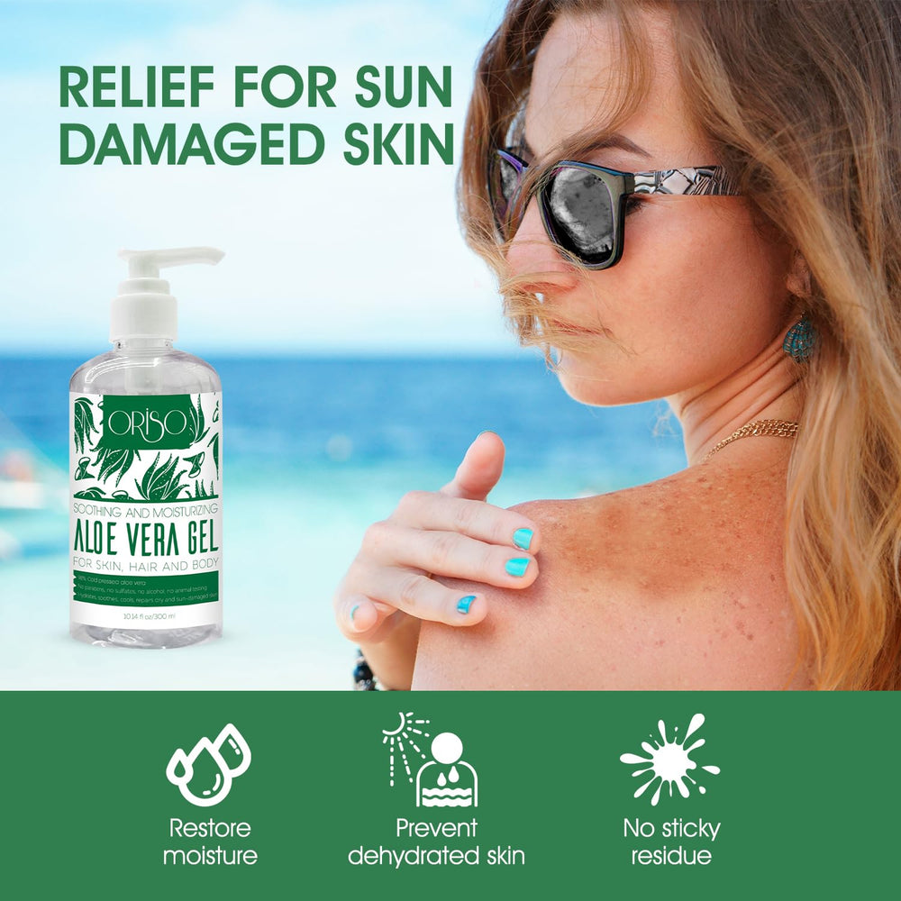 ORISO applied to forearm demonstrating cooling relief and visible hydration benefit