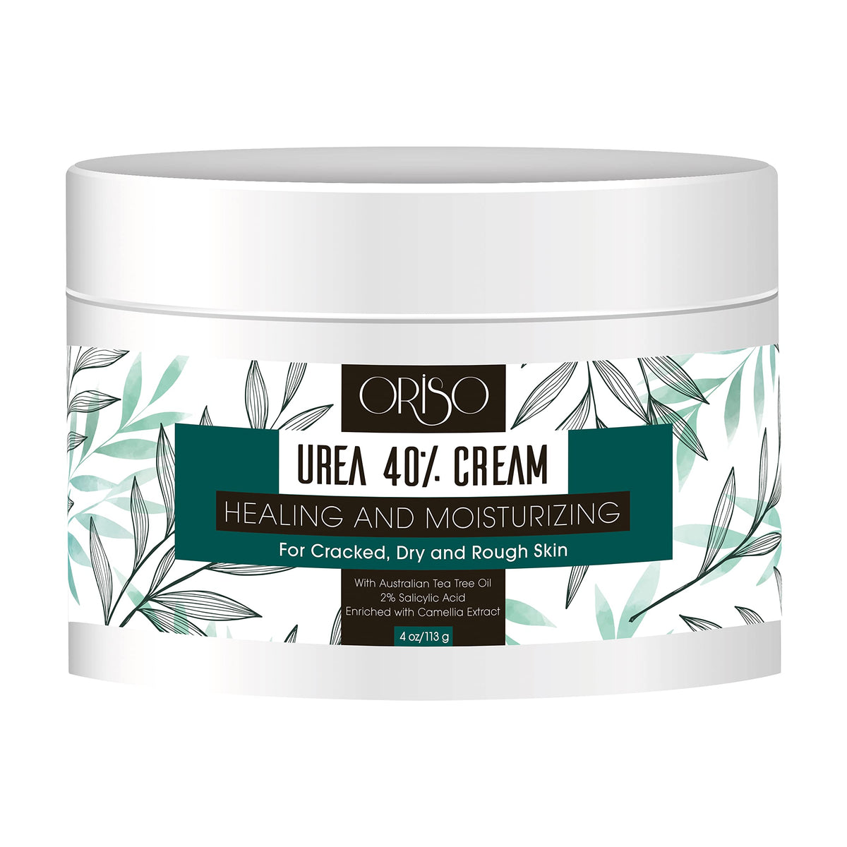 ORISO urea cream front packaging showing product benefits