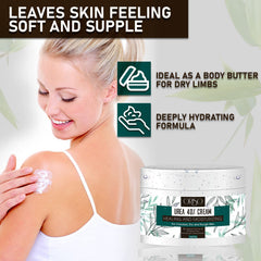 ORISO urea cream ingredient label closeup highlighting urea 40%