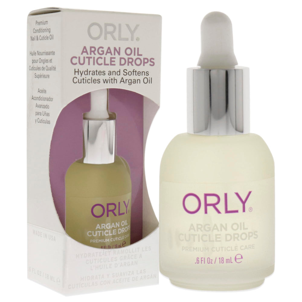 Orly argan oil cuticle drops oil texture close-up highlighting smooth absorption