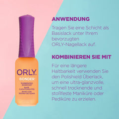 Orly Bonder being applied to a nail for improved polish adhesion