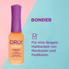 Orly Bonder brush close-up showing smooth bristles for precise application