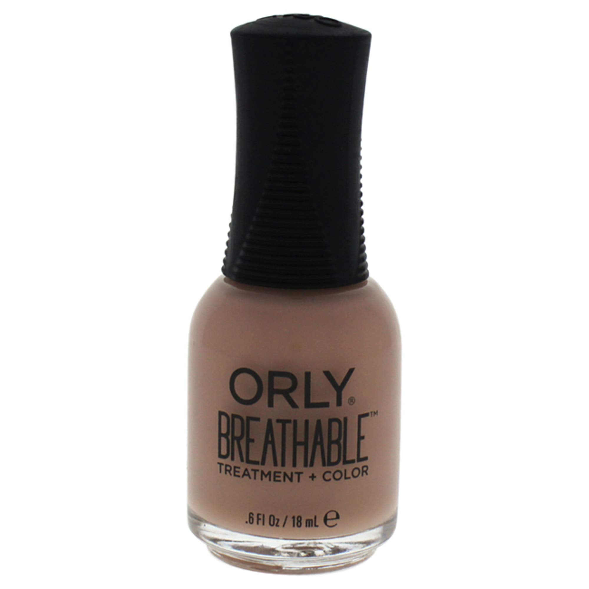 Orly bottle front view showing nourishing nude shade and smooth finish