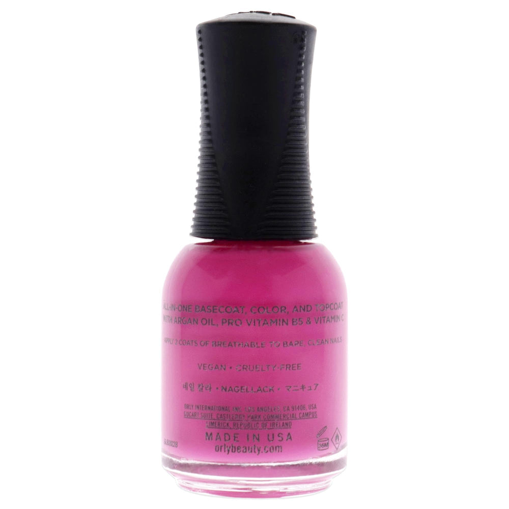 Orly brush applying Berry Intuitive showing smooth coverage and precision