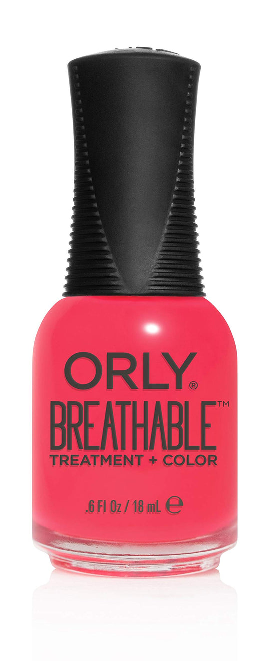 Orly brush applying Pep In Your Step showing smooth even coverage