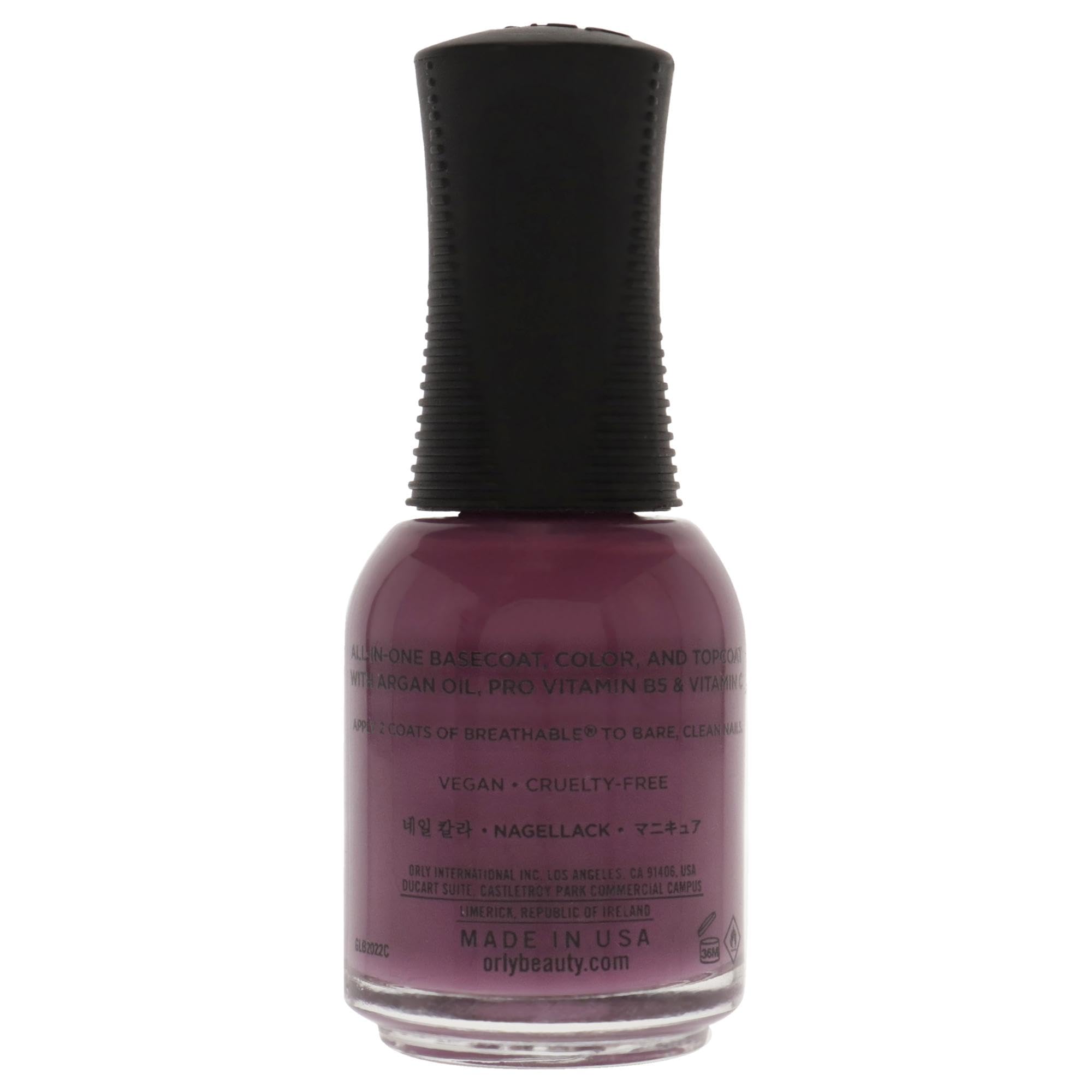 Orly brush close-up showing ergonomic cap and smooth precise application