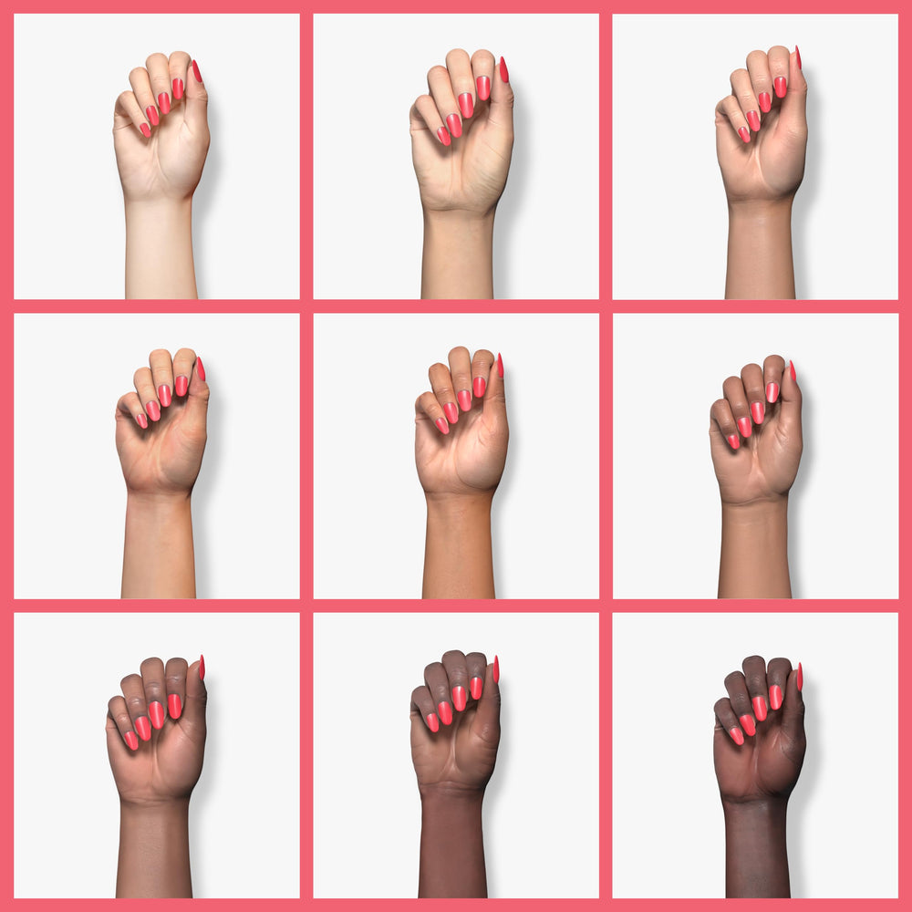 Orly close-up on painted nail showing glossy smooth finish and strength