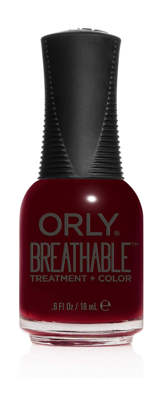 Orly brush and glossy nail detail highlighting smooth finish and hydration