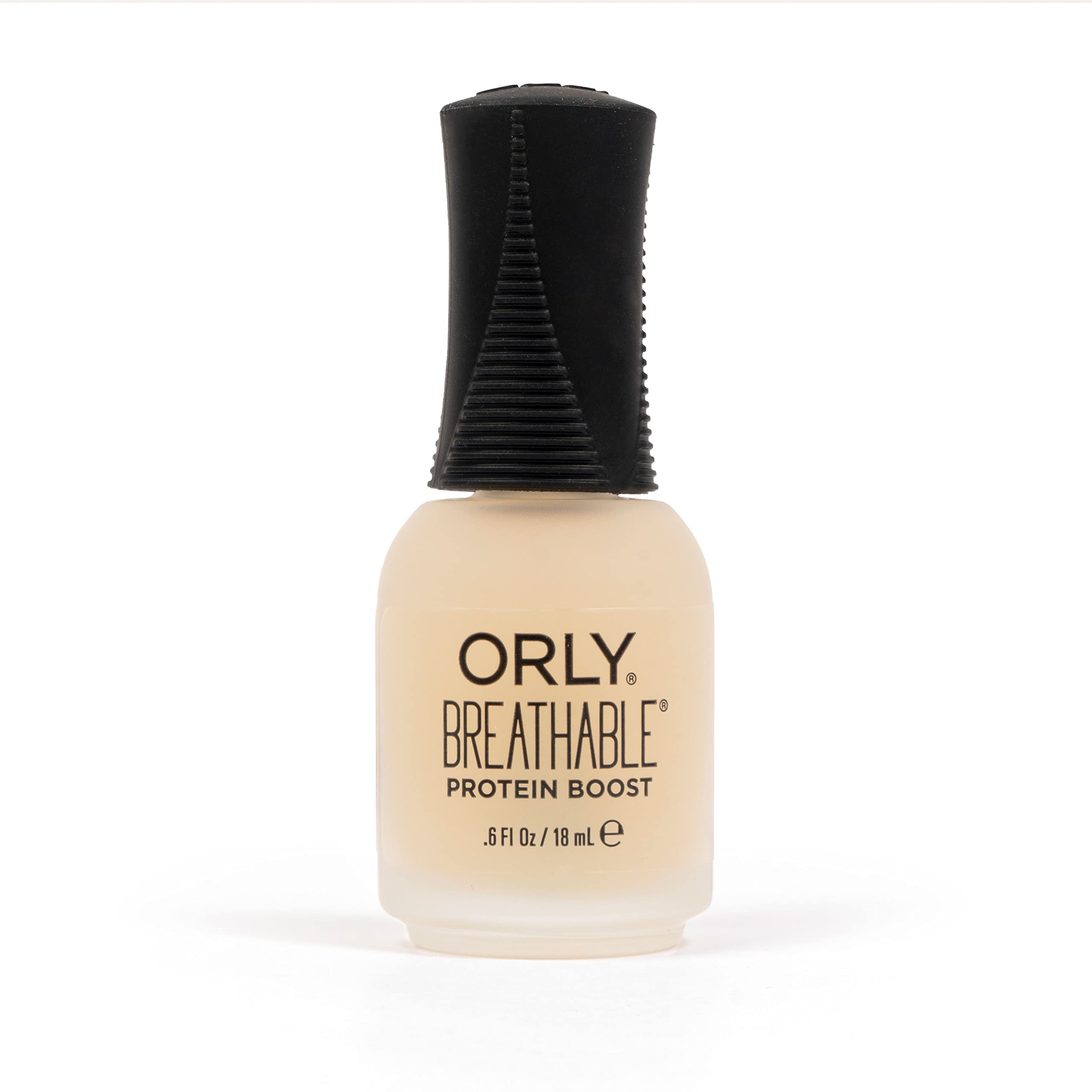 ORLY bottle front view showing label and clear strengthening polish benefits