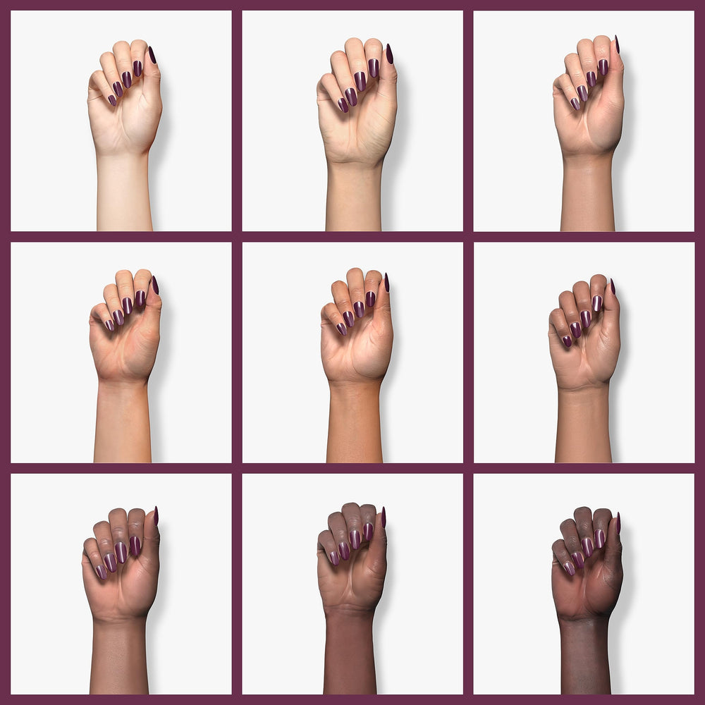 Orly swatch on nails in a lifestyle setting showing long-lasting color
