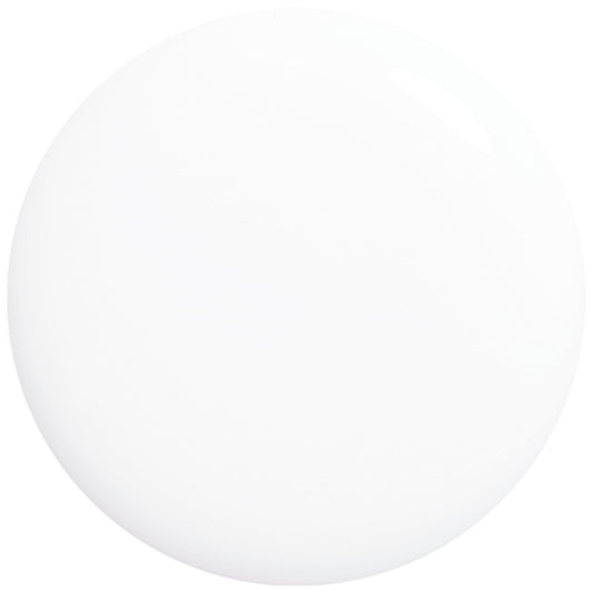 Orly brush stroke of white-tip polish demonstrating smooth application and coverage