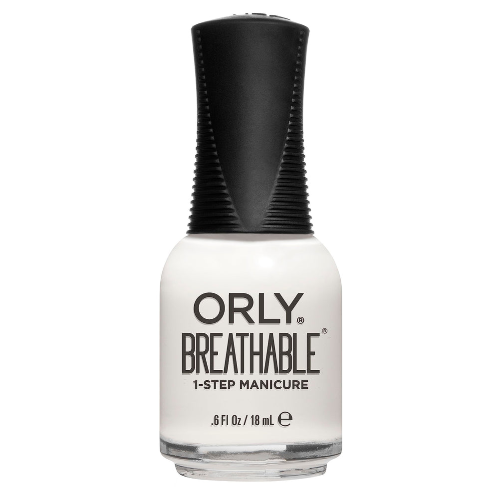 Orly bottle front view showing white tips and sleek label benefit hydration