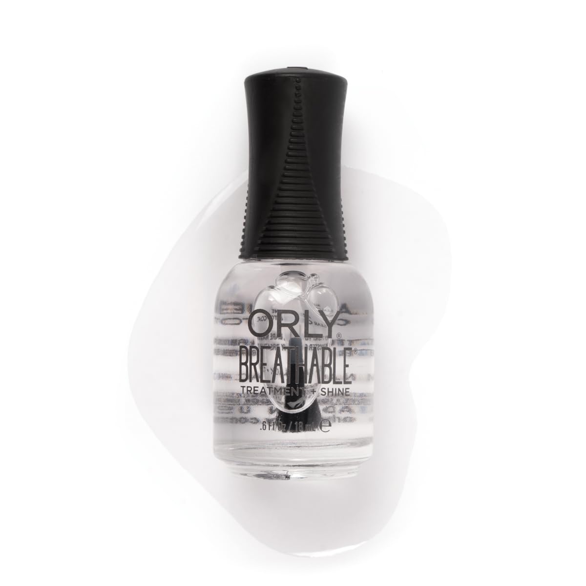 Orly bottle front view showing label and glossy cap with professional polish appeal